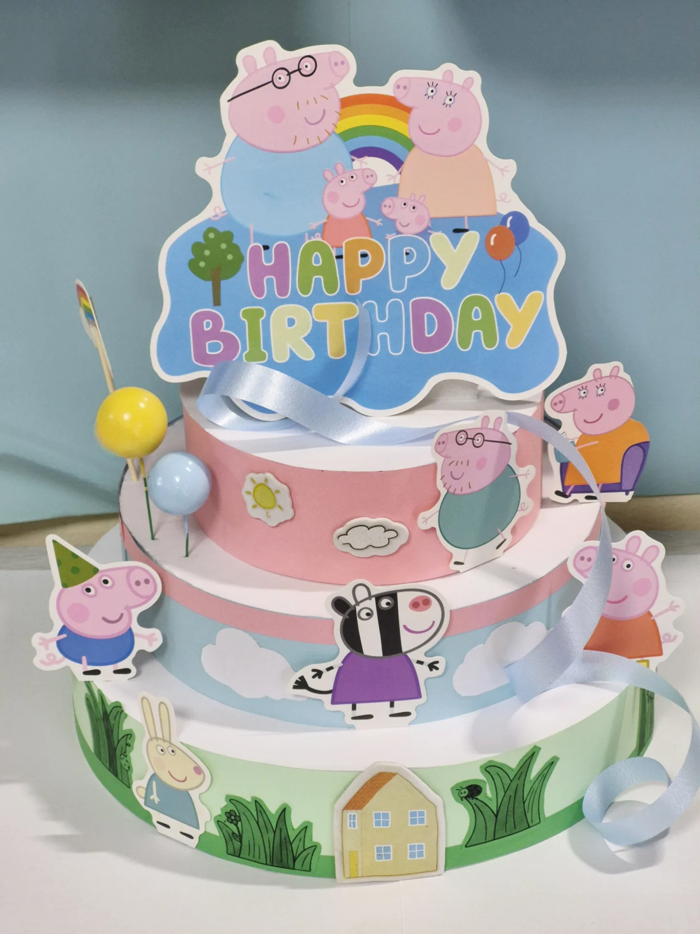 Torta scenografica tema Peppa Pig
