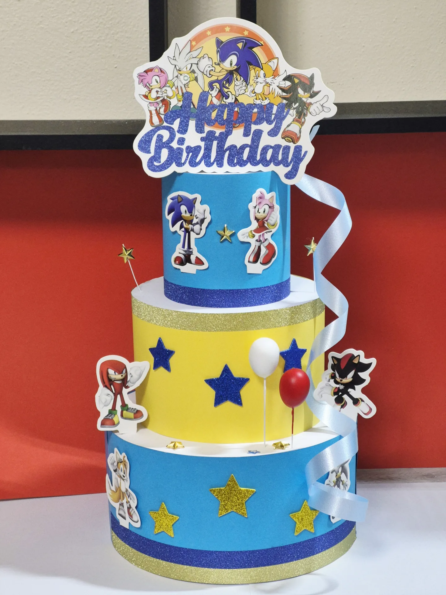 Torta decorativa tema Sonic