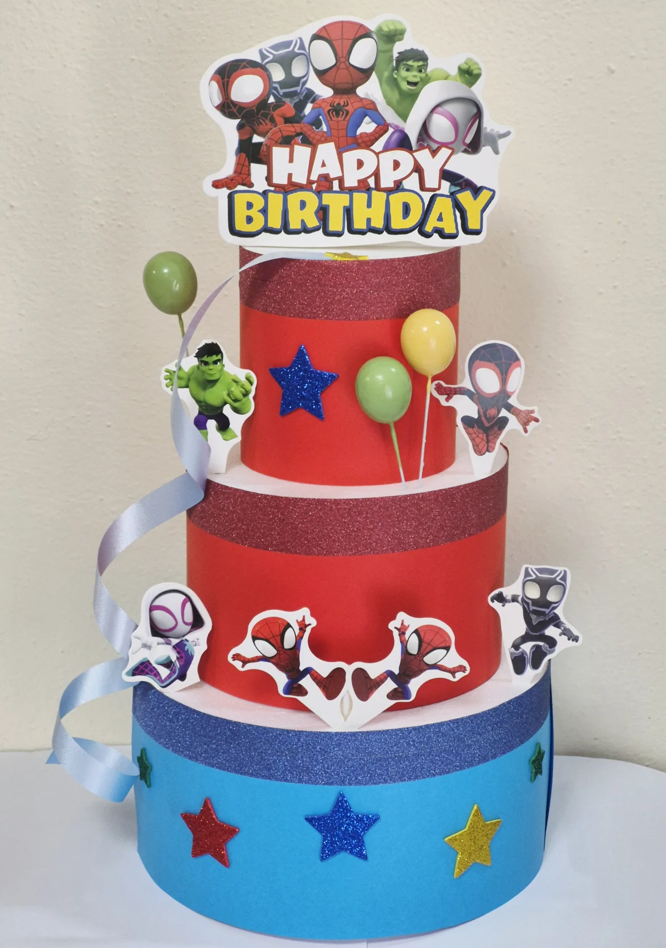 Torta finta tema Spidey