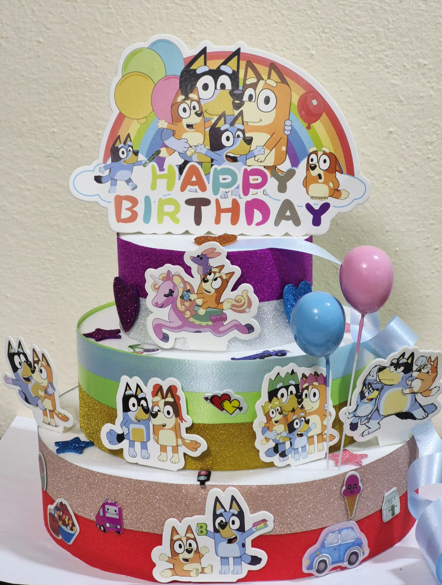 Torta scenografica tema Bluey