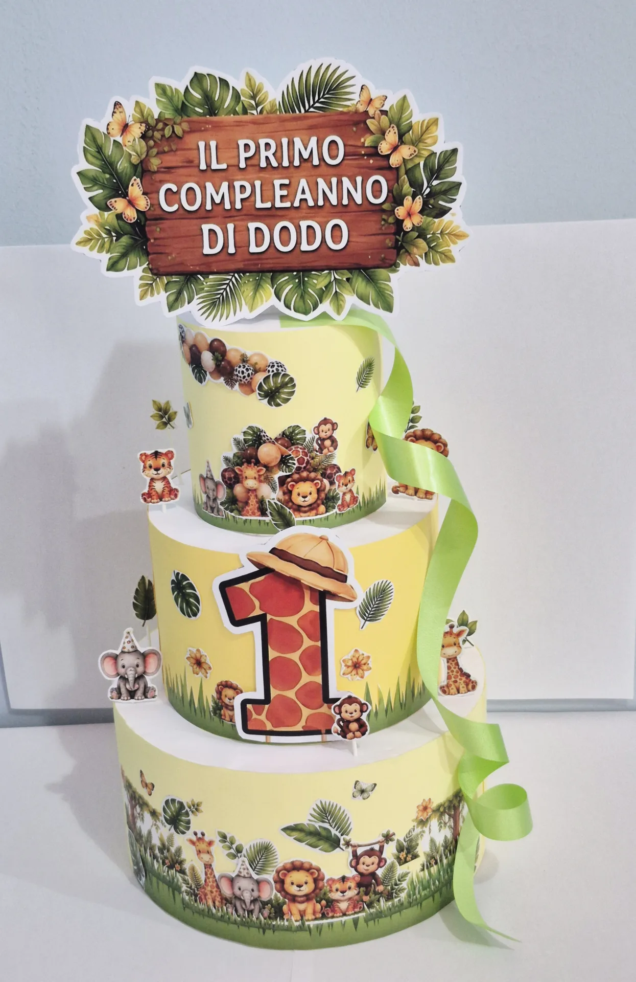 Torta finta tema Safari