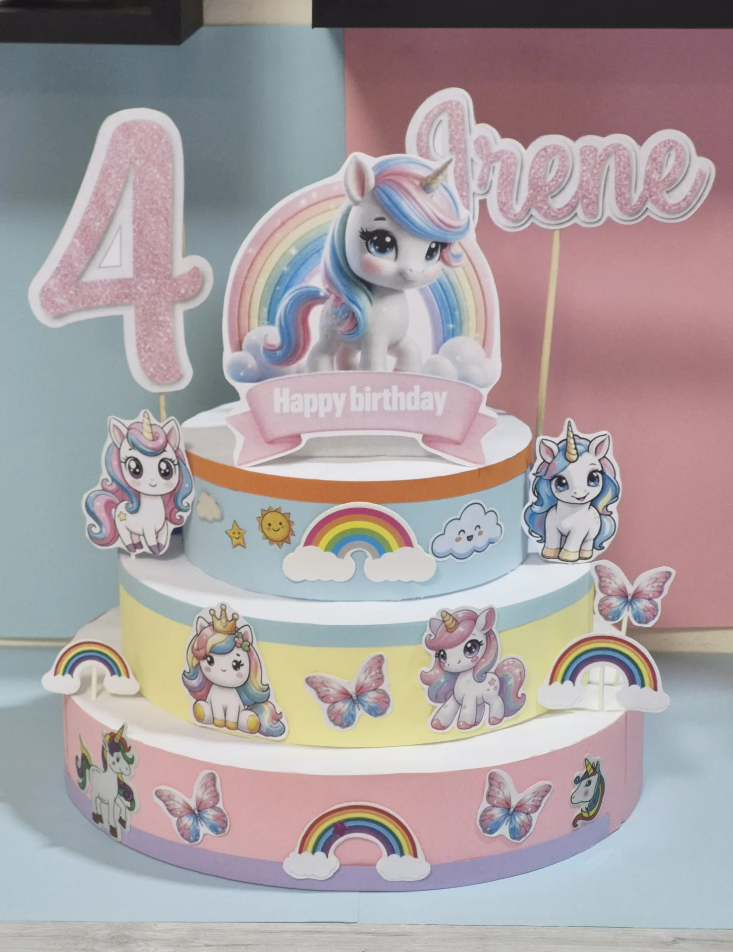 Torta decorativa tema Unicorno