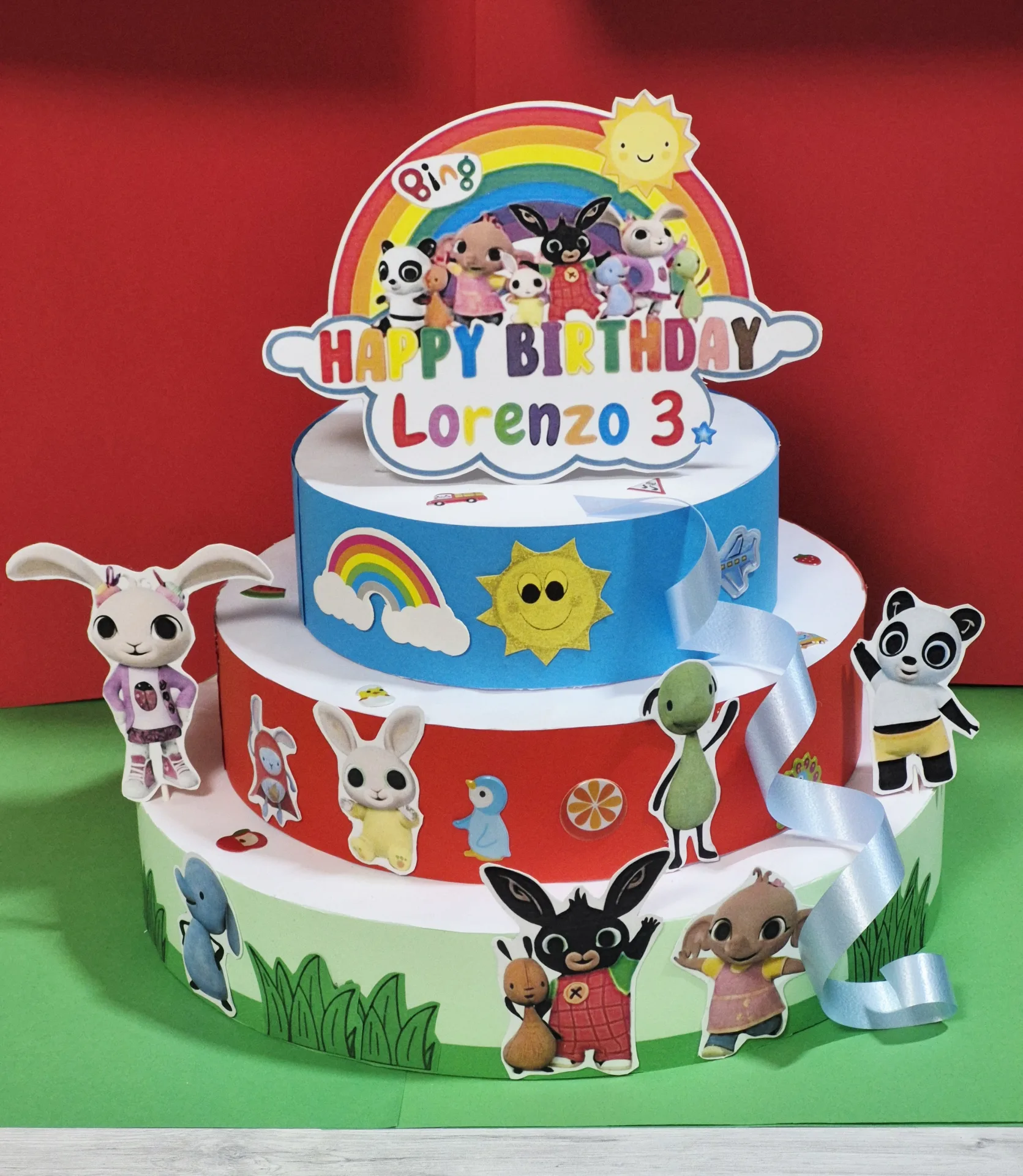 Torta finta tema Bing