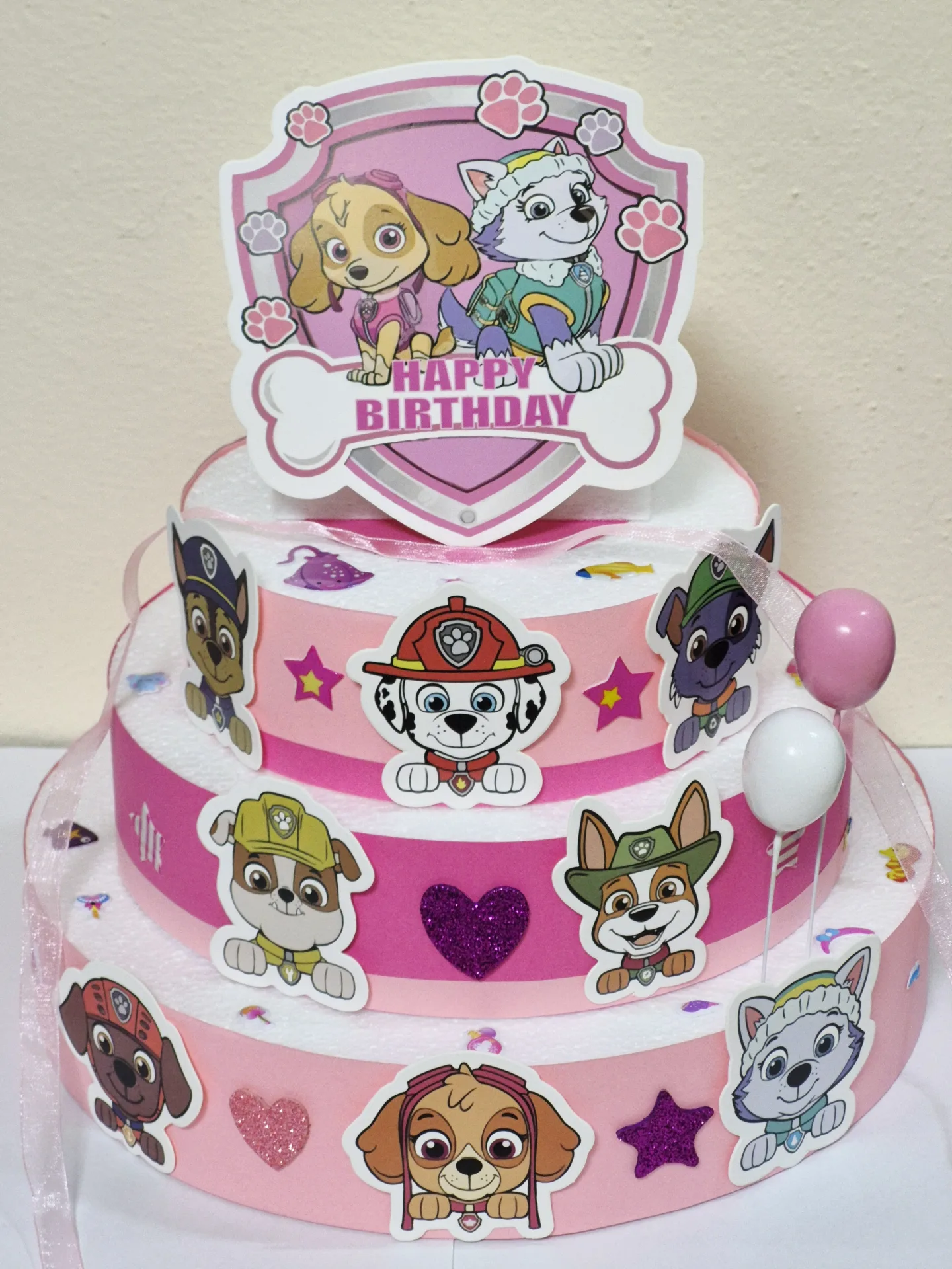Torta finta tema Paw Patrol