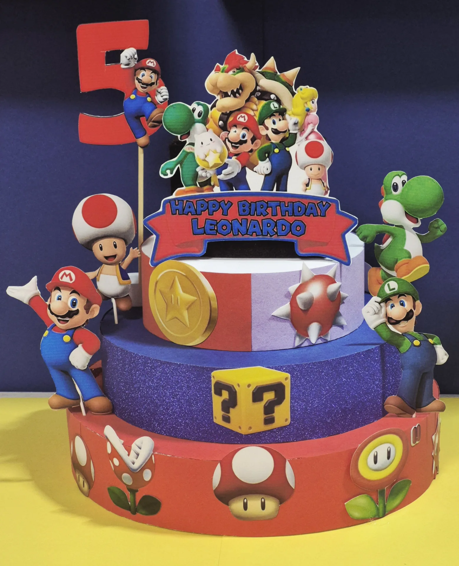 Torta scenografica tema Super Mario Bros