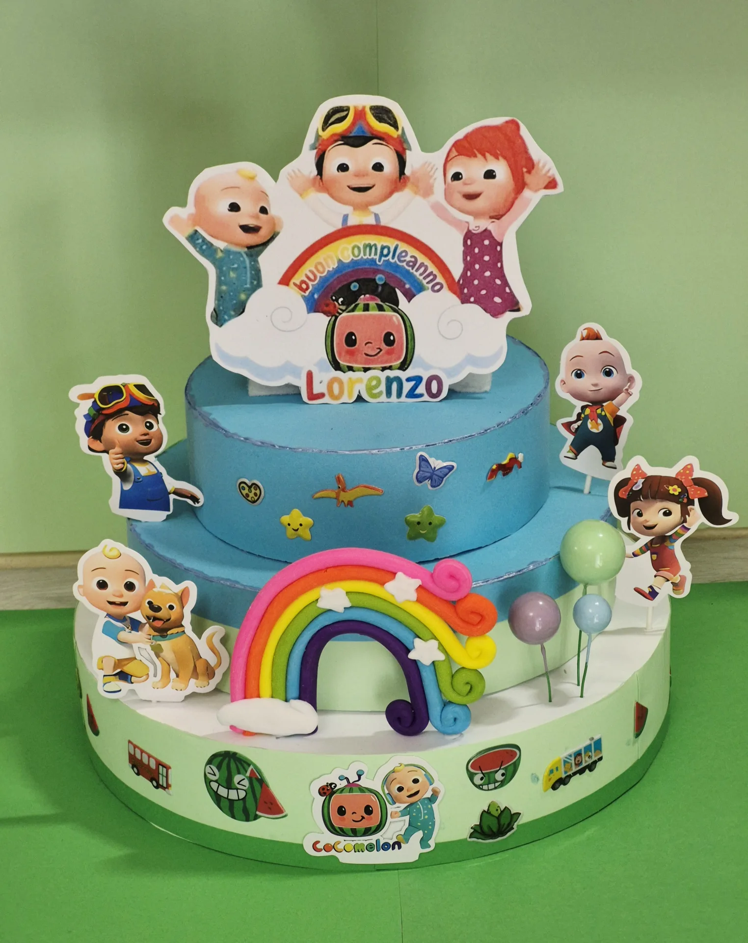 Torta decorativa tema Cocomelon