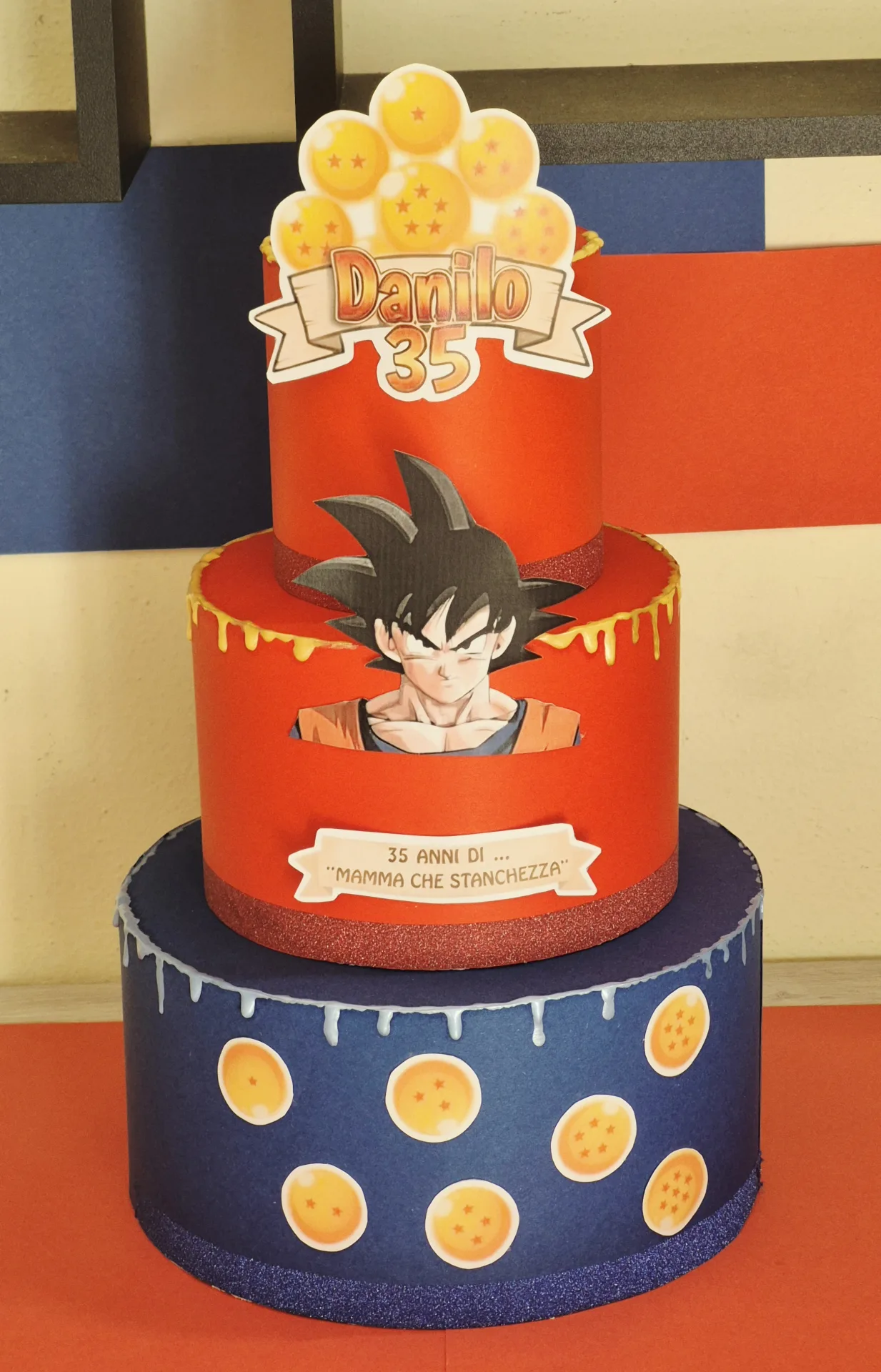 Torta decorativa tema Goku