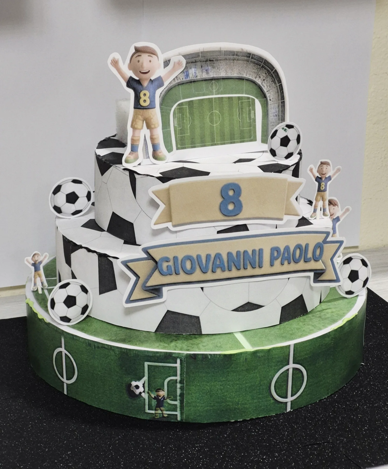 Torta scenografica tema Calcio — Foto